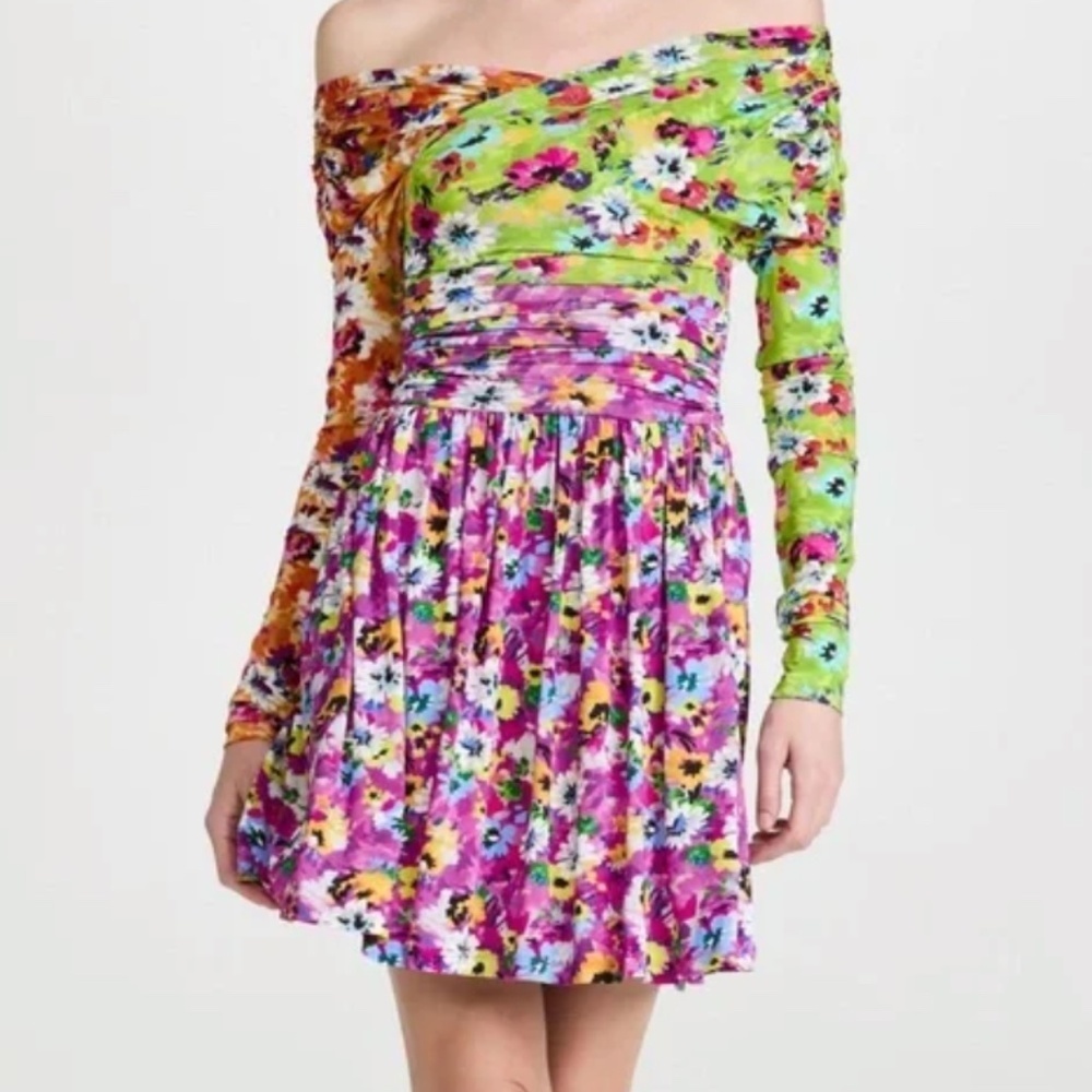 MSGM Mixed‎ Print Dress